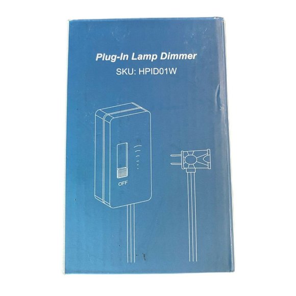 Plug-In Lamp & Light Dimmer Switch - 6.56 ft Cord Model #HPID01W - White - Picture 4 of 5